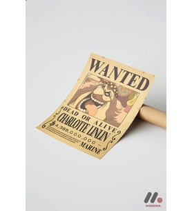 One Piece Big Mom Wanted Poster, Çerçevesiz Yüksek Kalite Duvar Afişi - Anime