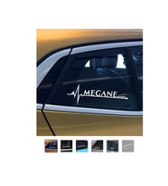 Megan Sport Oto Sticker 2 Adet Beyaz 20*7 Cm