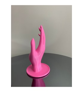 18 CM Pembe Dekoratif Beyaz El Takı Mankeni, Yüzük Standı, Ürün Sergileme Standı, Organizer