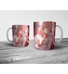 Pixxa Doki Doki Literature Club Monika & Sayori Kupa Bardak Model 2