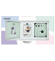 Instax mini 12 Yeşil Fotoğraf Makinesi 10'lu Film ve PVC Albüm Bundle Box