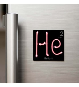 Helium (Helyum) Elementi – Buzdolap Magneti – 9x9 cm