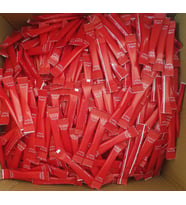 Şeker - Sugar Yazılı Stick Şeker 9 KG (Kırmızı)