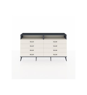 Arges Konsol 2 Raflı 8 Çekmeceli  176x30x99 Antrasit-Aytaşı