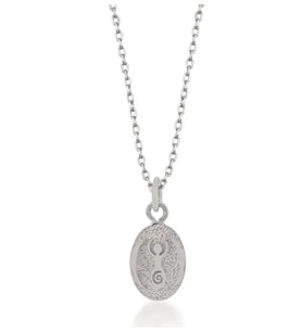 Ajur Güneş Tanrıçası Gümüş Kolye (Silver)