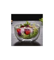 Perotti 12480 Çift Cidarlı Cam Kase Çerezlik Sunumluk 300 ML