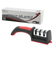 KUTULU  BIÇAK BİLEME  3 BOĞUMLU  RENKLİ PLASTİK SAPLI (4767)