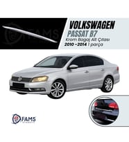 VW Passat B7 Krom Bagaj Alt Çıtası 2010-2014 Arası Paslanmaz Çelik