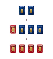 Nadir Gold 24 Ayar 17,5 Gram Külçe Altın (5 Adet 2,5 Gram Külçe Altın + 5 Adet 1 Gram Külçe Altın )