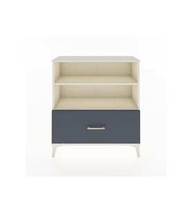 Arges Şifonyer 2 Raflı Tek Çekmeceli 88x30x96 Aytaşı-Antrasit