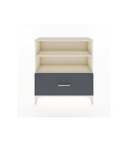 Arges Şifonyer 2 Raflı Tek Çekmeceli 88x30x96 Aytaşı-Antrasit