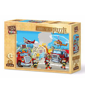 Art Kids Kahraman İtfaiyeciler 50 Parça Ahşap Puzzle