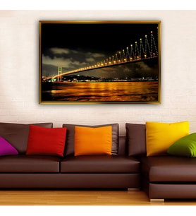Altın Çerçeveli dekoratif tablo a1363 (Gold)