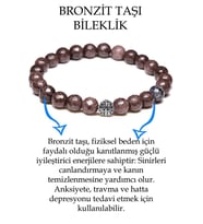 Sertifikalı Fasetli Bronzit Taşı Bileklik - Gümüş Aparatlı (Çok Renkli)