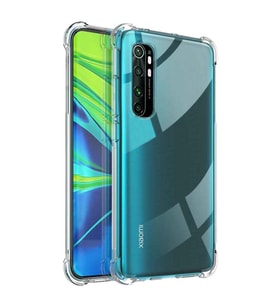 Xiaomi Mi Note 10 Lite Shock Absorbing Darbe Emicili Şeffaf Silikon Kılıf