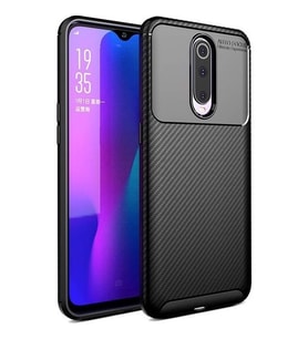 Oppo RX17 Pro Kılıf Esnek Soft Karbon Tasarım Legion Serisi (Siyah)