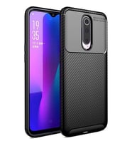 Oppo RX17 Pro Kılıf Esnek Soft Karbon Tasarım Legion Serisi (Siyah)