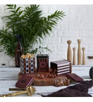 Kare Metal Saklama Kabı 75x75 3 Lü Set