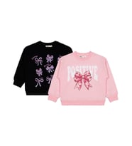 Civil Girls Fiyonk Baskılı 2'li Set 2-5 Yaş Sweatshirt - Standart