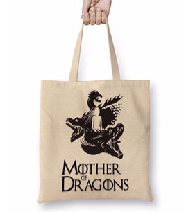 Mother of Dragons Game of Thrones Bez Çanta Uzun Saplı