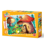 Yappuzz Mutlu Kurbağa 16 Parça Çoçuk Puzzle