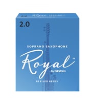 D'Addario RIB1020 Royal Soprano Saksafon Kamışı No: 2.0 (Başlangıç/Eğitim) - 10'lu Paket  Fransız Kesim (Filed), Esnek ve Net Ton Yapısı