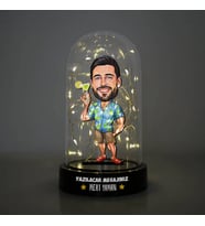 Tatilci Adam Işıklı Fanus Biblo