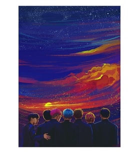 Bts Tablo Ahşap Poster Dekoratif Kod5911