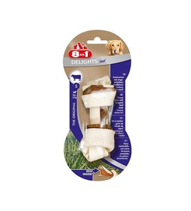 8in1 Delights Beef Bones Biftekli Düğümlü Köpek Çiğneme Ödül Kemiği S 35 Gr