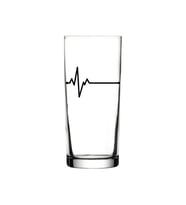 Kalp Atışı Baskılı Rakı Bardağı - Kalp Atışlı Rakı Bardağı (Standart)