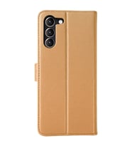 Samsung Galaxy S23 Plus Trend S Plus Kapaklı Kılıf - Gold