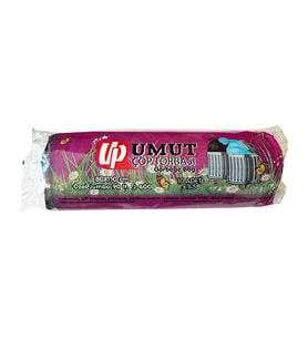 Umut Endüstriyel Jumbo Çöp Torbası Poşeti - 2 Kat - Siyah - 600 Gr. - 80x110 Cm. -10 Adetlik Rulo