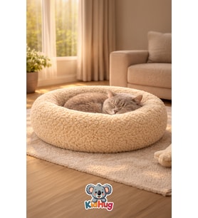 Yumuşak ve Konforlu 50 cm Peluş Kedi Köpek Yatağı