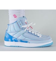 Nike Jordan 2 Retro J Balvin Men's DQ7691-419 Erkek Ayakkabı (Buz Mavisi)