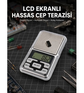 Kapaklı Dijital Cep Terazisi Hassasiyet 300 Gr Yeni Nesil