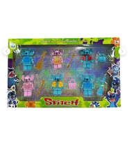 Stitch Figür Seti – Aksesuarli Oyuncak Set (12Parça) (Çok Renkli-Lacivert)