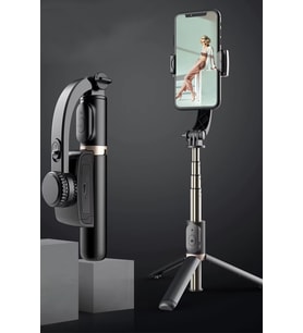 Bluetooth Kumandalı Gimbal Tripod, 86cm, 360° Dönen, Tüm Telefonlarla Uyumlu