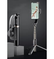 Bluetooth Kumandalı Gimbal Tripod, 86cm, 360° Dönen, Tüm Telefonlarla Uyumlu