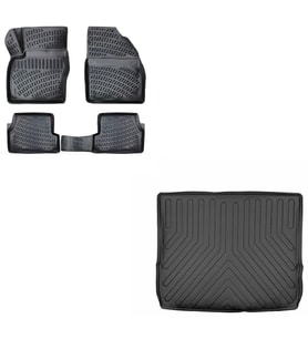 Ford Focus 2 2005-2010 Station Wagon 3d Paspas+bagaj Havuzu Seti (Siyah)