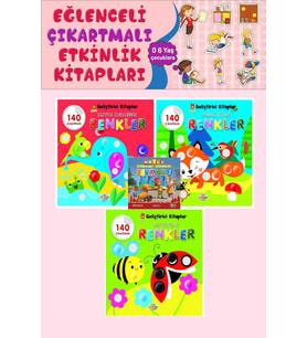 2 Yaş ve Üzeri Şirin Geliştirici Kitaplar Seti (3 Kitap)- 140 Çıkartmalı