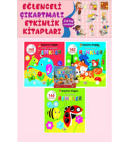 2 Yaş ve Üzeri Şirin Geliştirici Kitaplar Seti (3 Kitap)- 140 Çıkartmalı