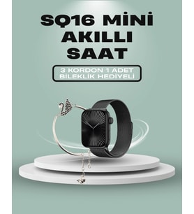 SQ-16 Mini Series 10 Akıllı Saat – 3 Kordon + Hediye Bileklik