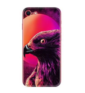 Apple iPhone 5 6 7 8 Plus Se XR Kılıf Desemli Silikon Red Eagle 1752