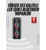 Bluetooth Hoparlör Büyük Boy Ses Bombası Fm Radyolu