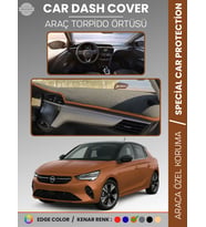 OPEL CORSA F (2019+) Torpido Örtüsü Ön Göğüs Koruma Torpido Koruma Birebir Uyum Kaymaz Özel Kesim