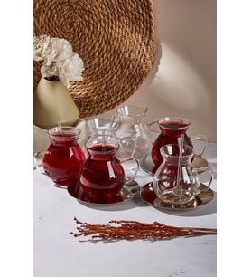 Keyf-i Ala 18 Parça 200 Ml Borosilikat Çay Seti