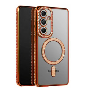 Samsung Galaxy A37 5g Joke Simli Magneticsafe Kılıf - Turuncu
