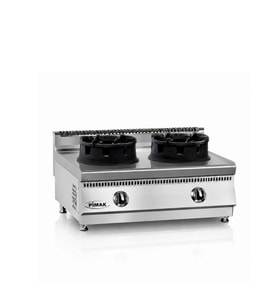 Pimak 700 Seri Set Üstü Çiftli Doğalgazlı Wok Ocak