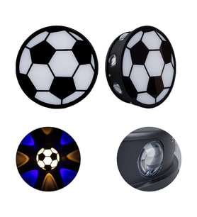 Ayt Powermaster Duvar Aplik Gün Işığı Mavi Futbol Topu Dekorlu Dekoratif Gece Lambası Led Aydınlatma 16x5 Cm
