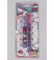 DEKOMUS İLE LİSANSLI HELLO KITTY 2'Lİ KIRTASİYE SETİ SİLGİLİ GEÇMELİ KURŞUN KALEM VE ROKET SİLGİ